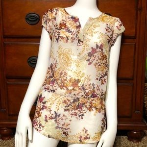Long Floral Blouse Size Small ANA Ready for Spring!